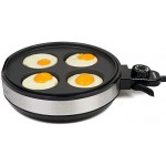 Multi Baker Deluxe - Aparato eléctrico con control de temperatura, 3 sartenes intercambiables para asar, hornear o hacer postres - Queso a la parrilla, tortillas, pizza personal, takoyaki, sándwiches, cake pops y más, gran regalo