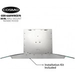 668WRCS75 Campana extractora de montaje en pared con conducto de ventilación de escape, ventilador de 3 velocidades, controles suaves al tacto, vidrio templado, filtros permanentes en acero inoxidable, 30 pulgadas 668WRCS75 Campana extractora de montaje en pared con conducto de ventilación de escape, ventilador de 3 velocidades, controles suaves al tacto, vidrio templado, filtros permanentes en acero inoxidable, 30 pulgadas