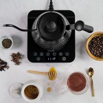 Hervidor eléctrico de cuello de cisne, control de temperatura variable y ajustes preestablecidos, hervidor de agua para café y té, hervidor de agua eléctrico de acero inoxidable, calentamiento rápido, hervidor de té negro, base de vidrio Hervidor eléctrico de cuello de cisne, control de temperatura variable y ajustes preestablecidos, hervidor de agua para café y té, hervidor de agua eléctrico de acero inoxidable, calentamiento rápido, hervidor de té negro, base de vidrio