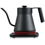 Baristan Hervidor eléctrico de cuello de cisne con control de temperatura preciso, hervidor de café y tetera, acero inoxidable, calentamiento rápido de 1200 W, 1 litro, negro mate Baristan Hervidor eléctrico de cuello de cisne con control de temperatura preciso, hervidor de café y tetera, acero inoxidable, calentamiento rápido de 1200 W, 1 litro, negro mate