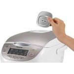 SRJMY188 Arrocera/calentador electrónico de 10 tazas, champán dorado