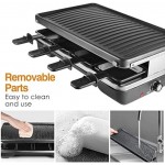 Parrilla de mesa, Parrilla de barbacoa coreana Raclette de queso interior eléctrica, Superficie antiadherente extraíble, Control de temperatura y Apto para lavavajillas, 1200W Parrilla de mesa, Parrilla de barbacoa coreana Raclette de queso interior eléctrica, Superficie antiadherente extraíble, Control de temperatura y Apto para lavavajillas, 1200W