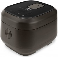 12 tazas profesionales (cocidas) / 3Qt. Olla arrocera de inducción de 360° y multicocina (ARC-7606B), negra, 12 tazas