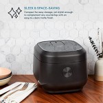 12 tazas profesionales (cocidas) / 3Qt. Olla arrocera de inducción de 360° y multicocina (ARC-7606B), negra, 12 tazas 12 tazas profesionales (cocidas) / 3Qt. Olla arrocera de inducción de 360° y multicocina (ARC-7606B), negra, 12 tazas