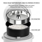 Olla arrocera baja en carbohidratos, Olla arrocera pequeña programable digital, Vaporizador de alimentos múltiples, Preconfiguración de 24 horas, Olla de tamaño personal para 1-2 personas, Olla arrocera portátil 3 tazas (sin cocer), Blanco Olla arrocera baja en carbohidratos, Olla arrocera pequeña programable digital, Vaporizador de alimentos múltiples, Preconfiguración de 24 horas, Olla de tamaño personal para 1-2 personas, Olla arrocera portátil 3 tazas (sin cocer), Blanco