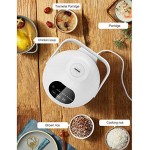 Olla arrocera baja en carbohidratos, Olla arrocera pequeña programable digital, Vaporizador de alimentos múltiples, Preconfiguración de 24 horas, Olla de tamaño personal para 1-2 personas, Olla arrocera portátil 3 tazas (sin cocer), Blanco Olla arrocera baja en carbohidratos, Olla arrocera pequeña programable digital, Vaporizador de alimentos múltiples, Preconfiguración de 24 horas, Olla de tamaño personal para 1-2 personas, Olla arrocera portátil 3 tazas (sin cocer), Blanco
