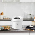 Olla arrocera baja en carbohidratos, Olla arrocera pequeña programable digital, Vaporizador de alimentos múltiples, Preconfiguración de 24 horas, Olla de tamaño personal para 1-2 personas, Olla arrocera portátil 3 tazas (sin cocer), Blanco Olla arrocera baja en carbohidratos, Olla arrocera pequeña programable digital, Vaporizador de alimentos múltiples, Preconfiguración de 24 horas, Olla de tamaño personal para 1-2 personas, Olla arrocera portátil 3 tazas (sin cocer), Blanco