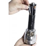 Juego de molinillo eléctrico de sal y pimienta, molinillo de acero inoxidable ajustable a pilas con luz LED y soporte de molinillo de cortesía (paquete de 2 molinillos) Juego de molinillo eléctrico de sal y pimienta, molinillo de acero inoxidable ajustable a pilas con luz LED y soporte de molinillo de cortesía (paquete de 2 molinillos)