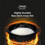 Olla arrocera a presión de 10 tazas (sin cocer) | 12 opciones de menú: quinua, arroz chamuscado, GABA/arroz integral, multigrano y más, guía de voz, fabricado en Corea | Negro Olla arrocera a presión de 10 tazas (sin cocer) | 12 opciones de menú: quinua, arroz chamuscado, GABA/arroz integral, multigrano y más, guía de voz, fabricado en Corea | Negro