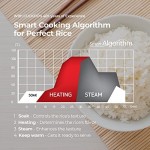 Olla arrocera a presión de 10 tazas (sin cocer) | 12 opciones de menú: quinua, arroz chamuscado, GABA/arroz integral, multigrano y más, guía de voz, fabricado en Corea | Negro Olla arrocera a presión de 10 tazas (sin cocer) | 12 opciones de menú: quinua, arroz chamuscado, GABA/arroz integral, multigrano y más, guía de voz, fabricado en Corea | Negro