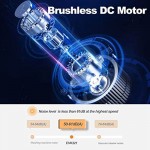 Campana extractora de montaje en pared de 30 pulgadas 800CFM, con motor de CC, campana de ventilación de acero inoxidable con ventilador de escape de 6 velocidades, convertible a con y sin conducto